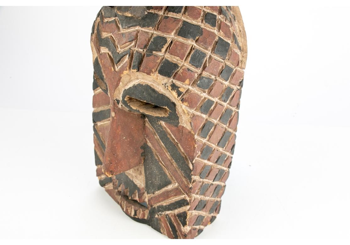 Older African Dance Mask Surmounted With A Sitting Figure im Angebot 2