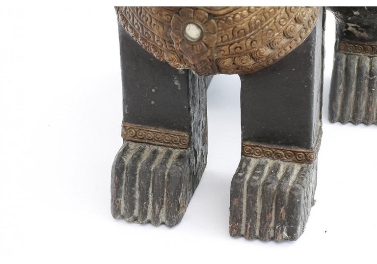 Older Southeast Asian Temple Guardian Lion Sculpture For Sale at 1stDibs
