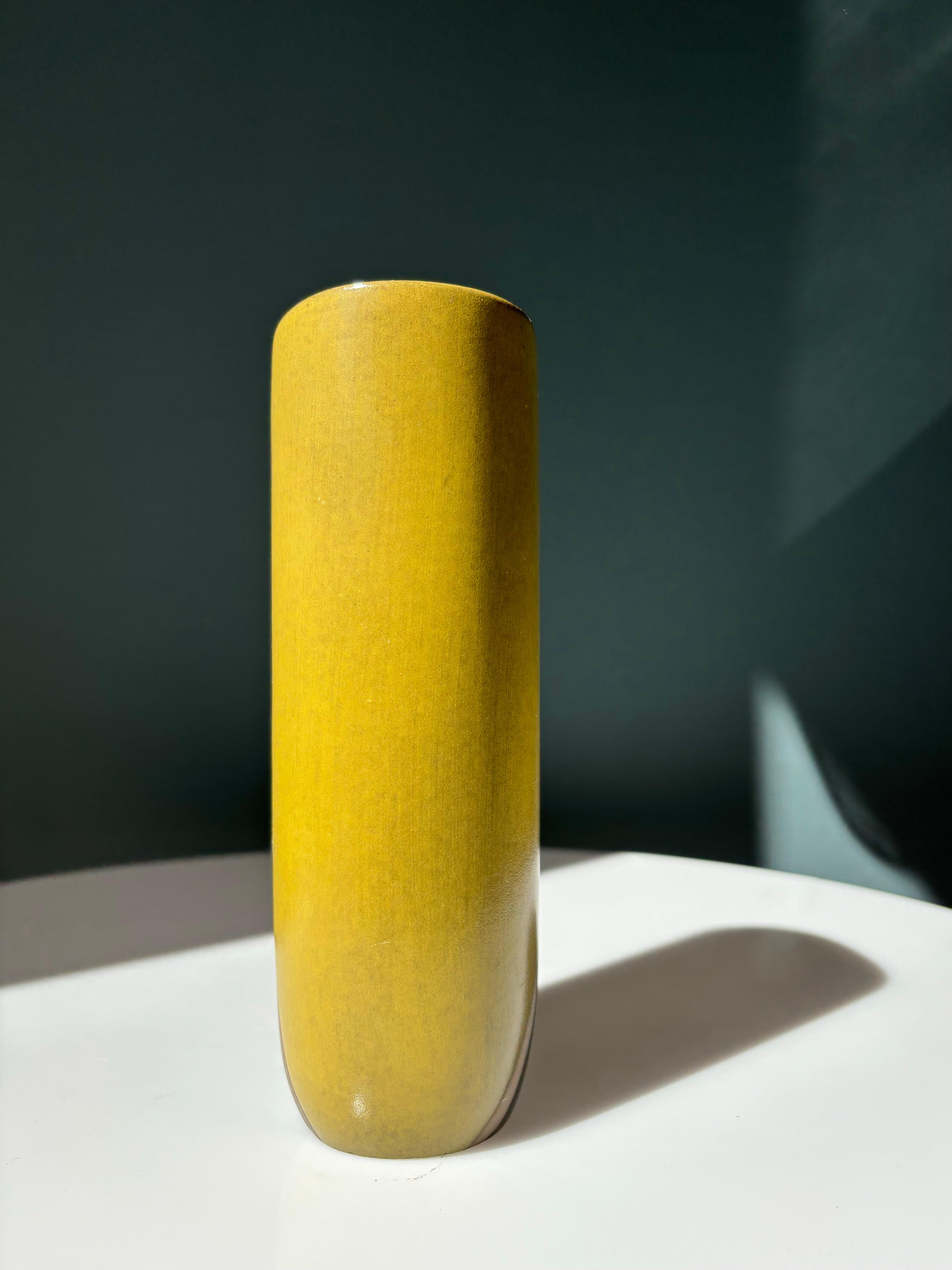 Ceramic Oldfors Ekeby 1950s Graphic Modernist Vase For Sale