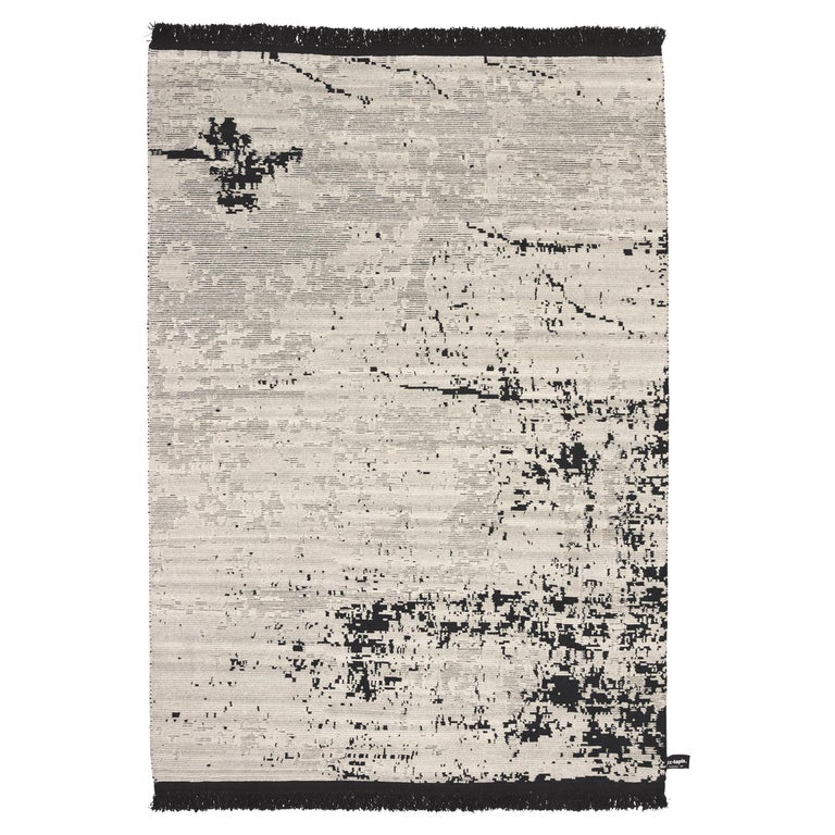 Oldie Black Spot Rug by cc-tapis For Sale at 1stDibs