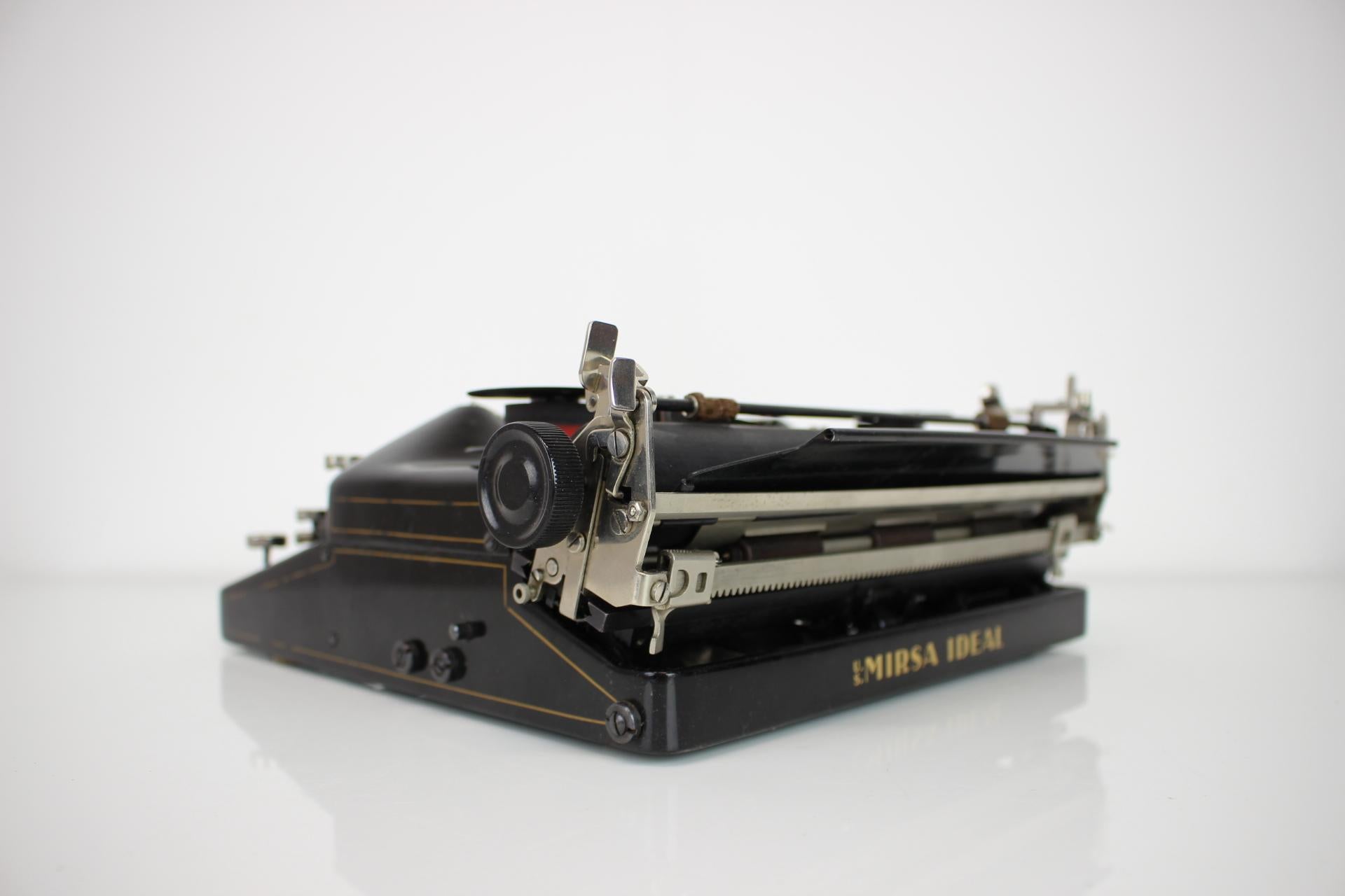 Oldschool-Schreibmaschine von Mirsa Ideal, Deutschland, 1934 im Angebot 1