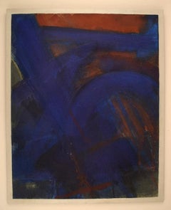 Ole Bjørn Krüger, Danish Artist, Oil on Japanese Paper, Composition
