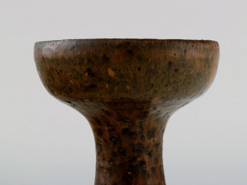 Glazed Ole Bjørn Krüger, Danish Sculptor and Ceramicist, Two Unique Vases