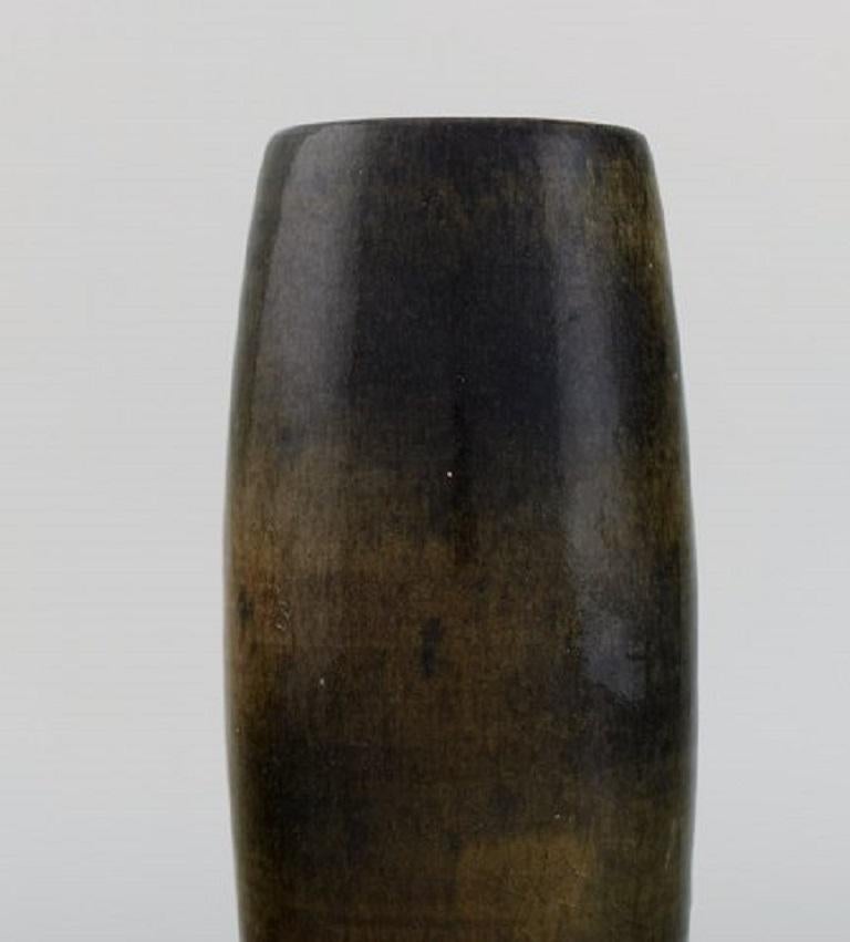 Glazed Ole Bjørn Krüger (1922-2007). Unique vase in glazed stoneware. 1960s/70's