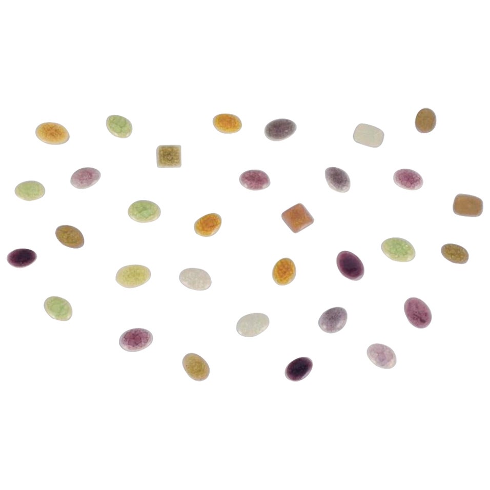 Ole Bjørn Krüger. 32 spille uniche in gres smaltato. Anni 
60/
70