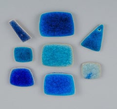 Ole Bjørn Krüger, Danish sculptor and ceramicist. Eight unique brooches.