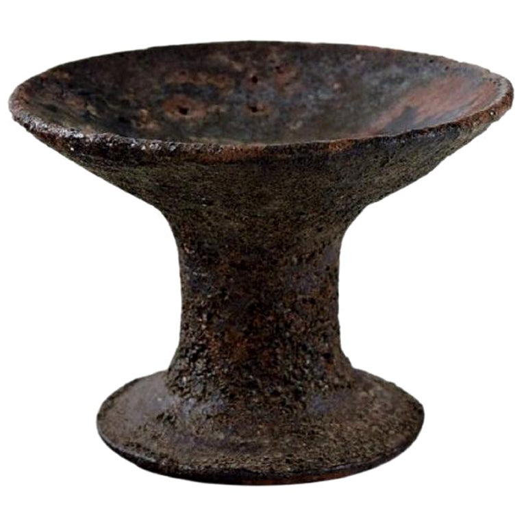 Ole Bjørn Krüger, Danish Sculptor and Ceramicist, Unique Candlestick