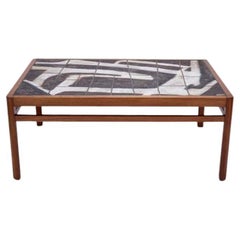 Ole Bjørn Krüger : Tile-Topped Rosewood Coffee Table