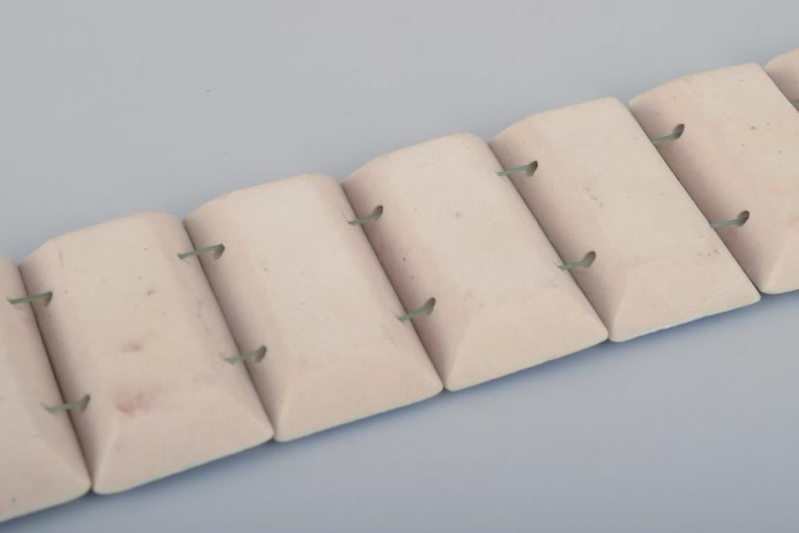 Ole Bjørn Krüger. Unique stoneware bracelet in blue shades. en venta 1