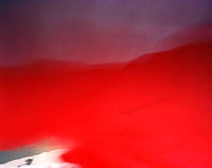 Cloth and String 02 - red abstract contemporary Scandinavian landscape photo