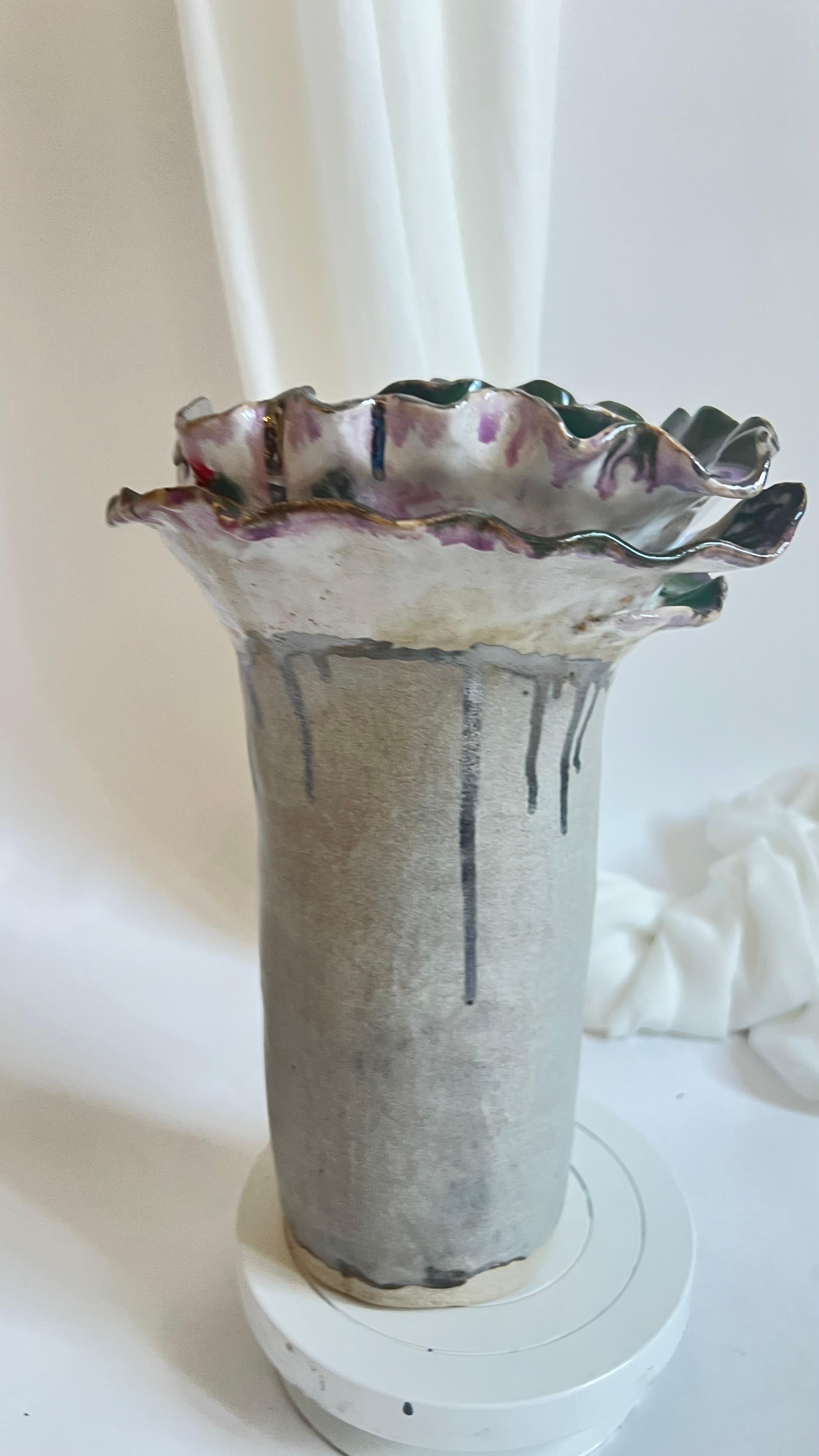 Vaso unico in gres della Collectional Greene & Greene di Hania Jneid in vendita 2