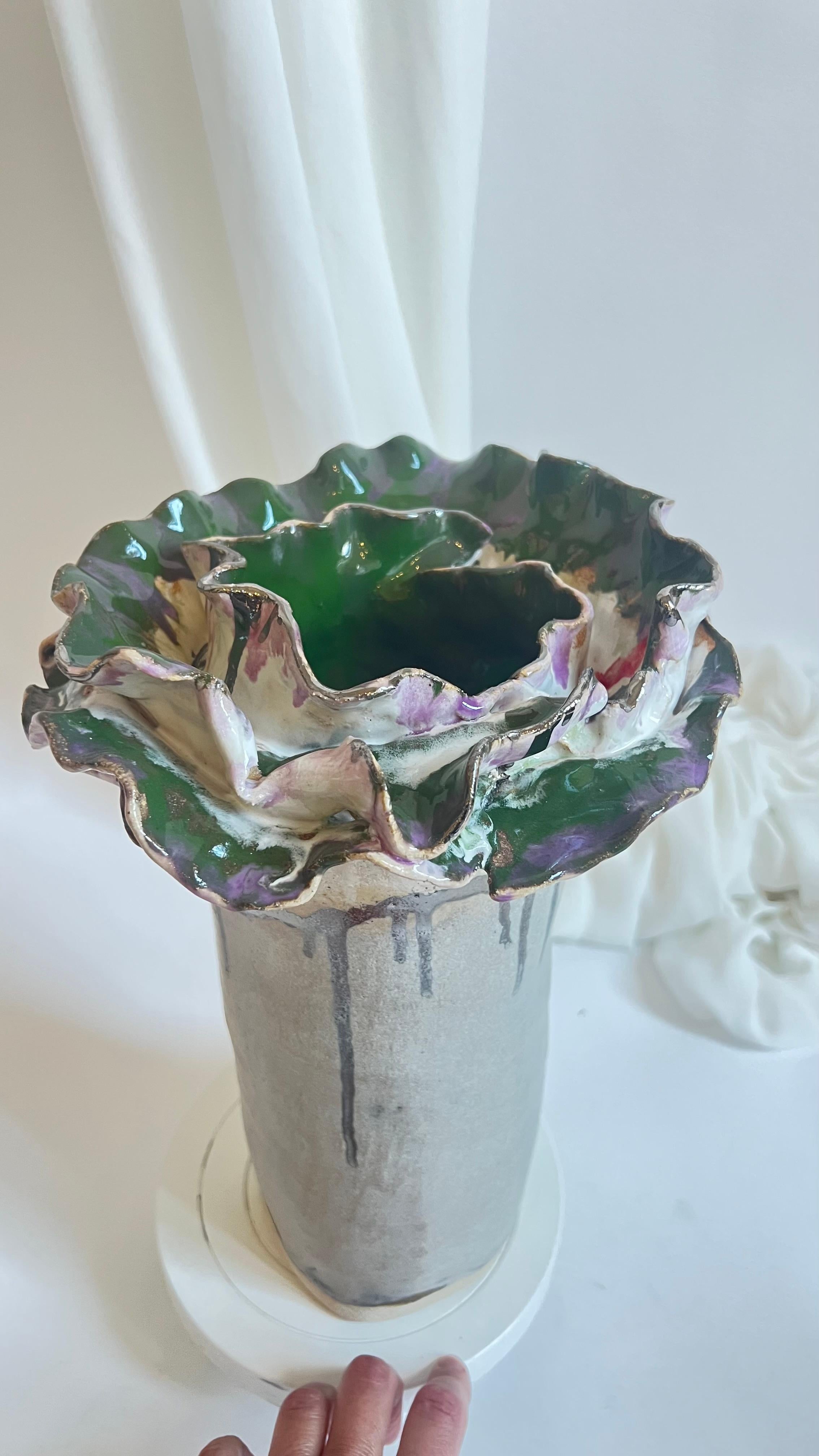 Vaso unico in gres della Collectional Greene & Greene di Hania Jneid in vendita 7