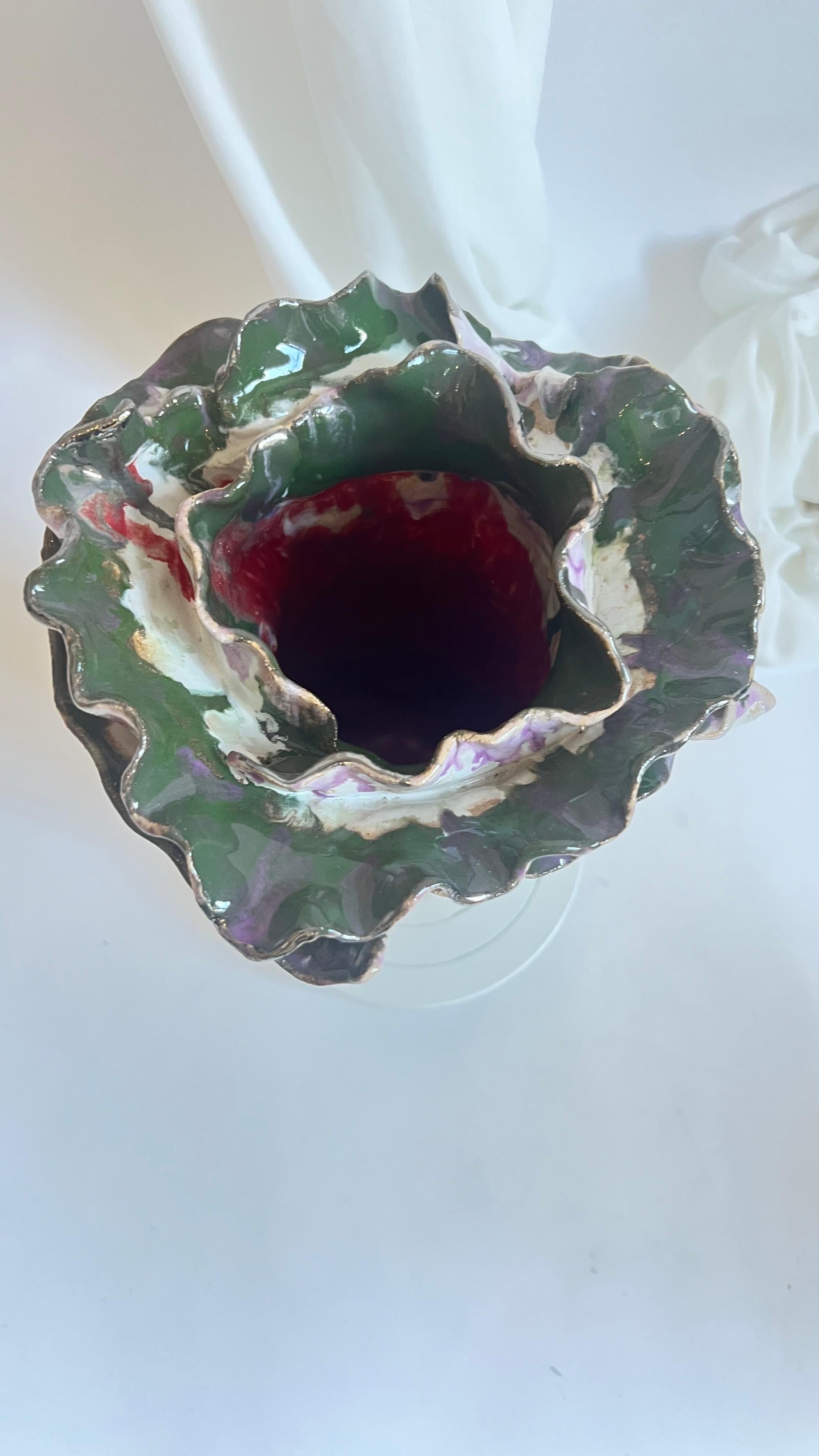 Vaso unico in gres della Collectional Greene & Greene di Hania Jneid in vendita 1