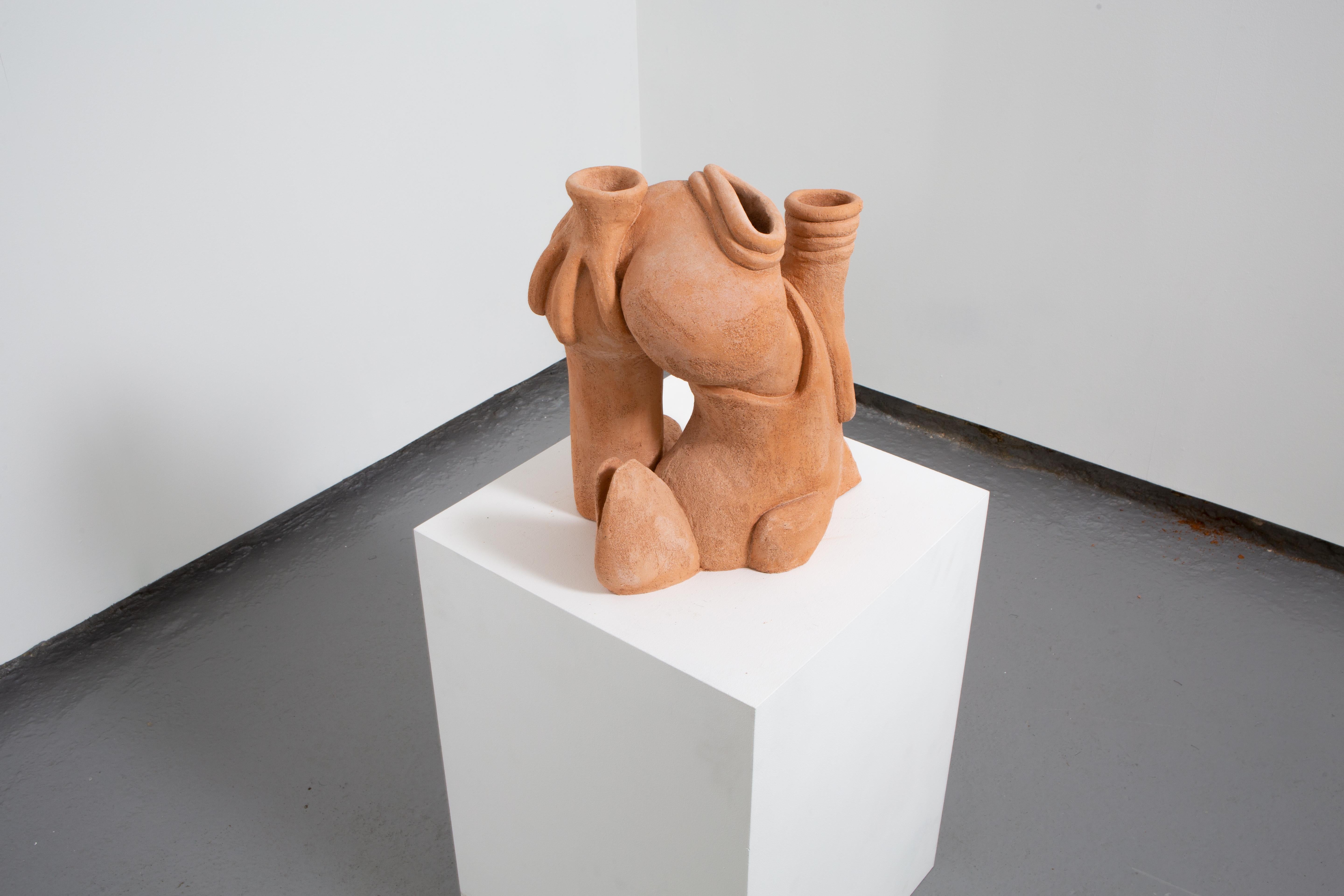 «It was you that put your foot into my habitat» Ceramic Sculpture by Hvidsten For Sale 2