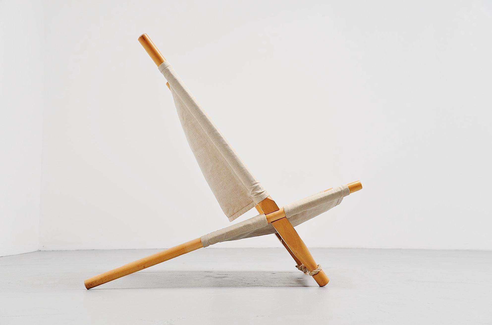 Danish Ole Gjerløv-Knudsen Saw Lounge Chair Cado, Denmark, 1958