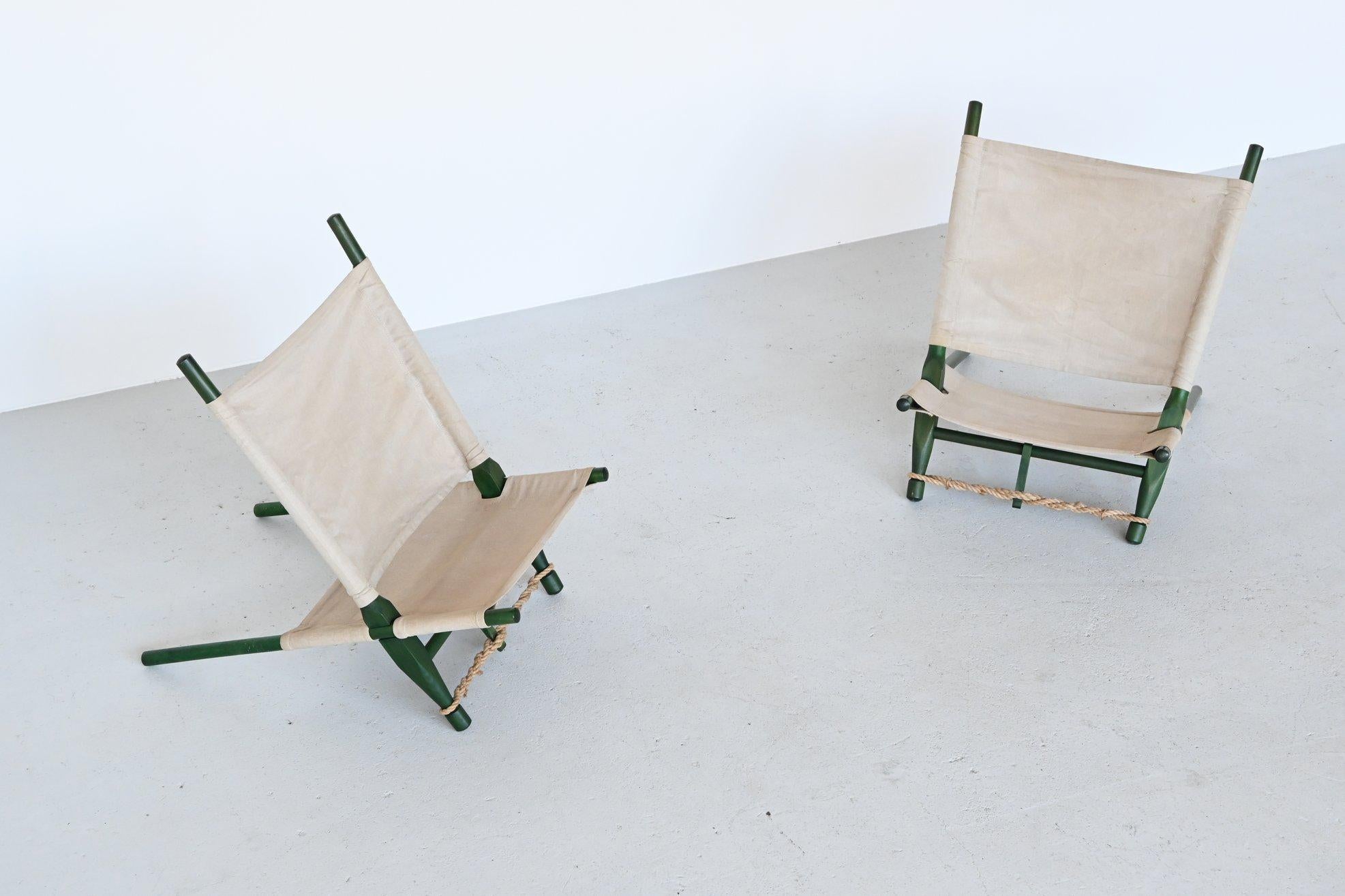 Ole Gjerlov Knudsen Saw Pair of Lounge Chairs Cado, Denmark, 1958 6