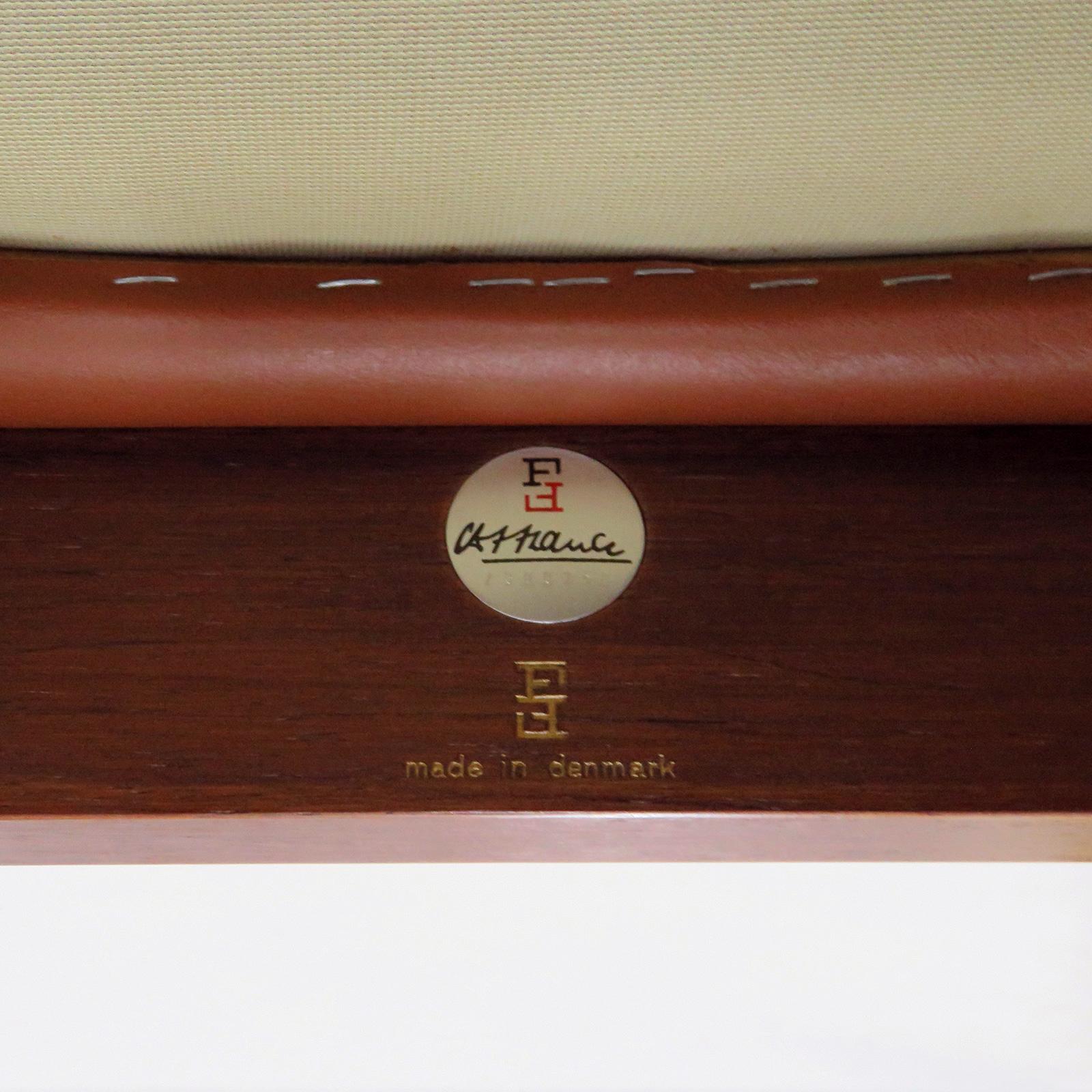 Ensemble de sièges en cuir Moduline d'Ole Gjerlov-Knudsen & Torben Lind, 1962 en vente 3