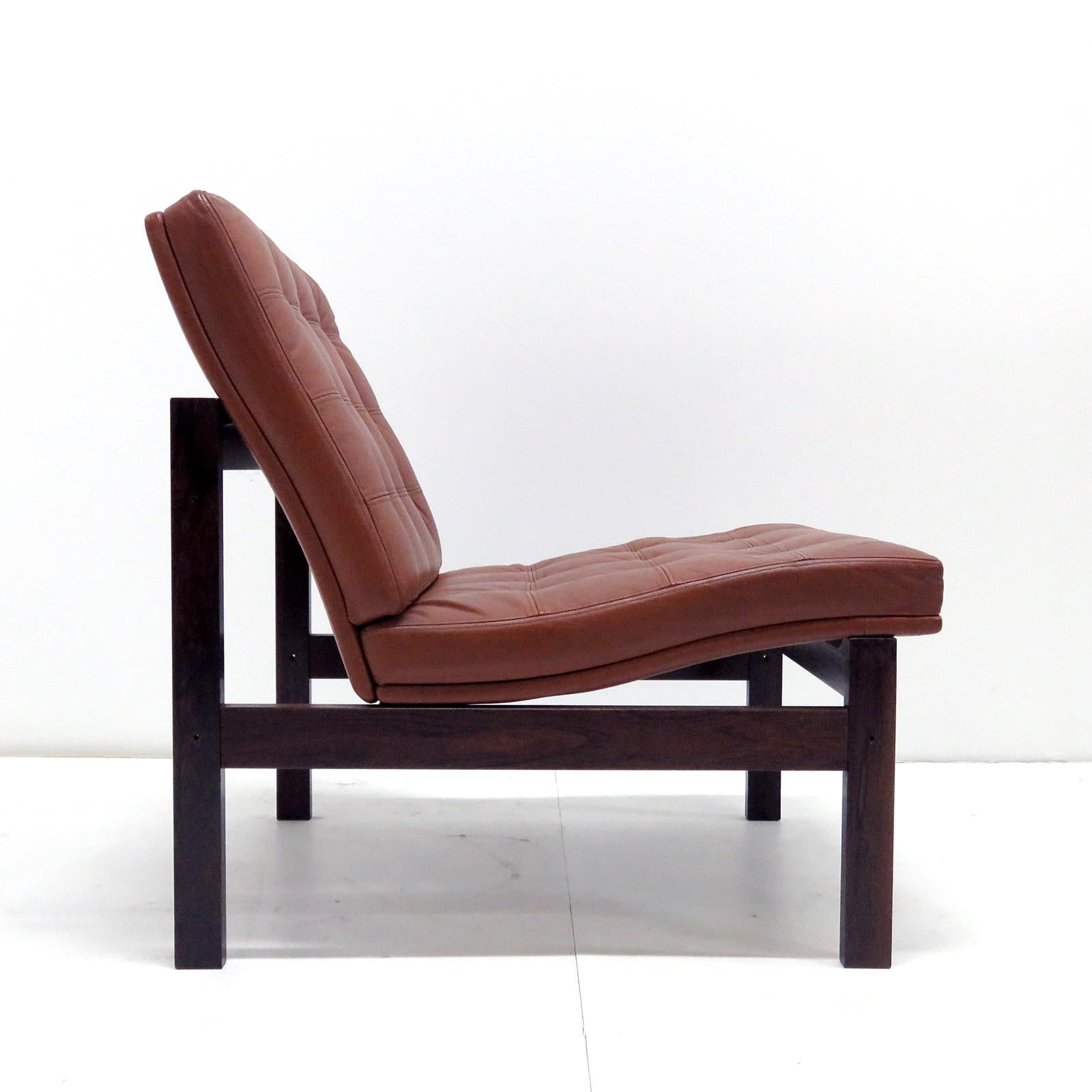 Ole Gjerlov-Knudsen & Torben Lind 'Moduline' Leather Seating Set, 1962 2