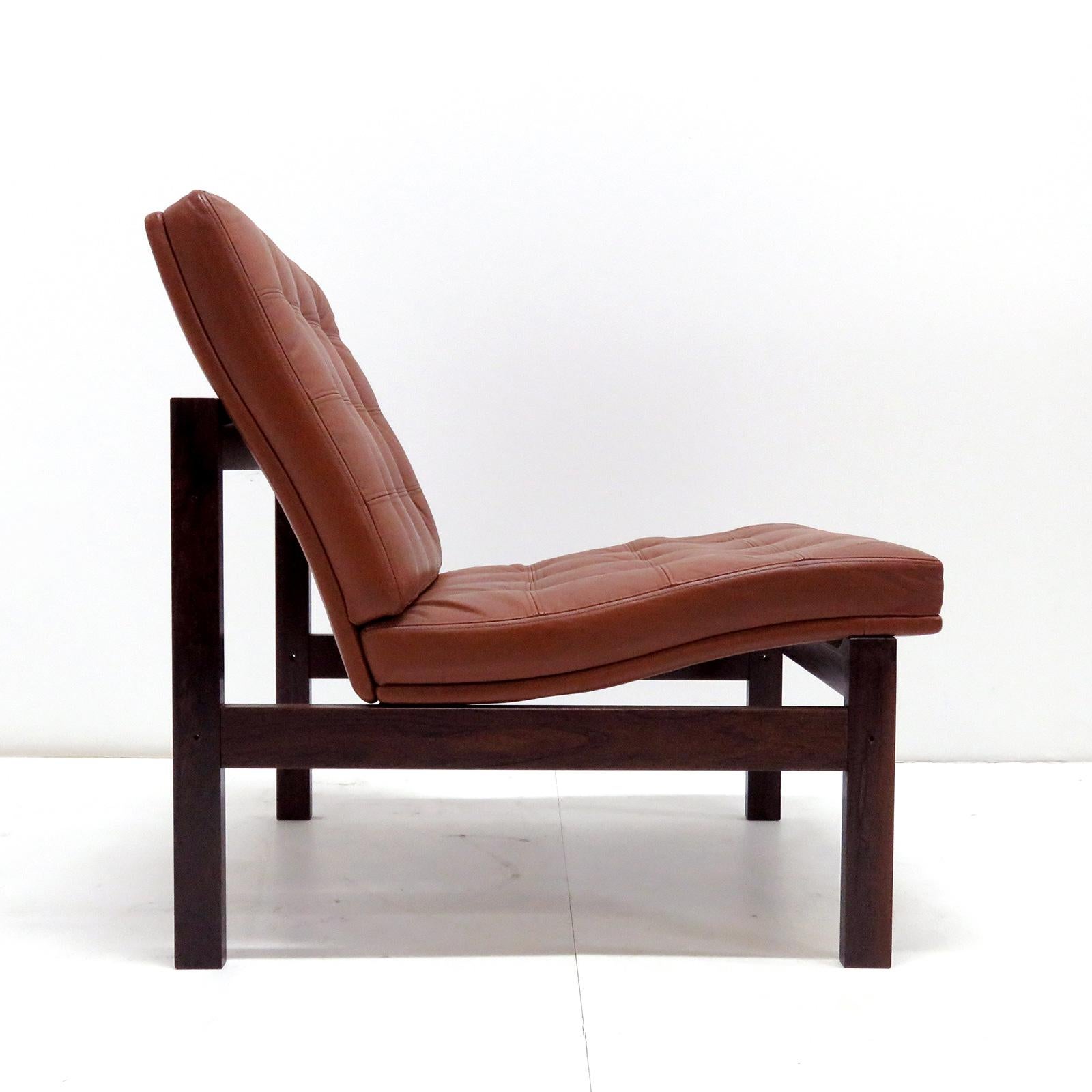 Ole Gjerlov-Knudsen & Torben Lind 'Moduline' Leather Seating Set, 1962 For Sale 2