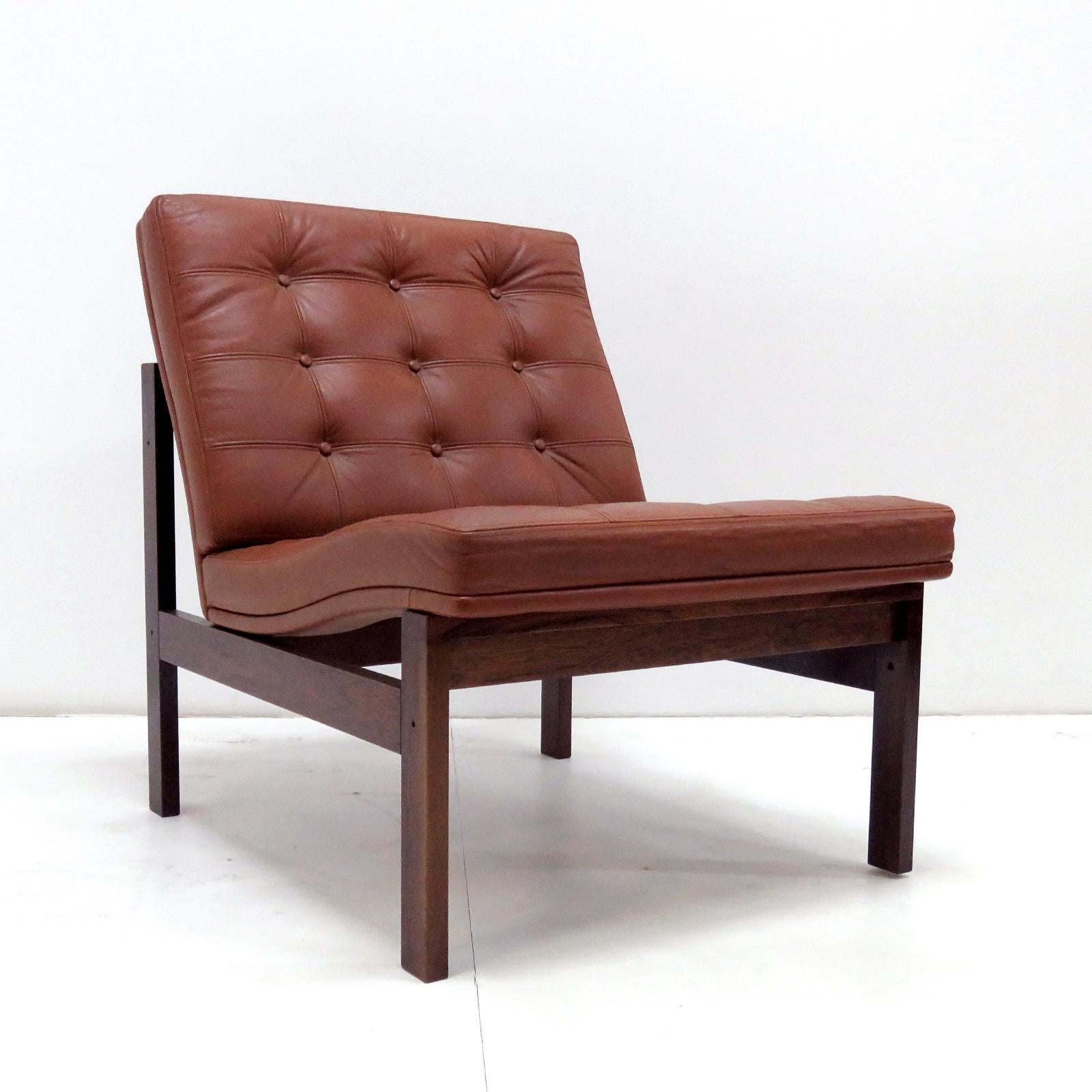Ole Gjerlov-Knudsen & Torben Lind 'Moduline' Leather Seating Set, 1962 For Sale 3