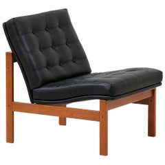 Ole Gjerløv-Knudsen et Torben Lind `Moduline` Chaise longue en cuir pour la France