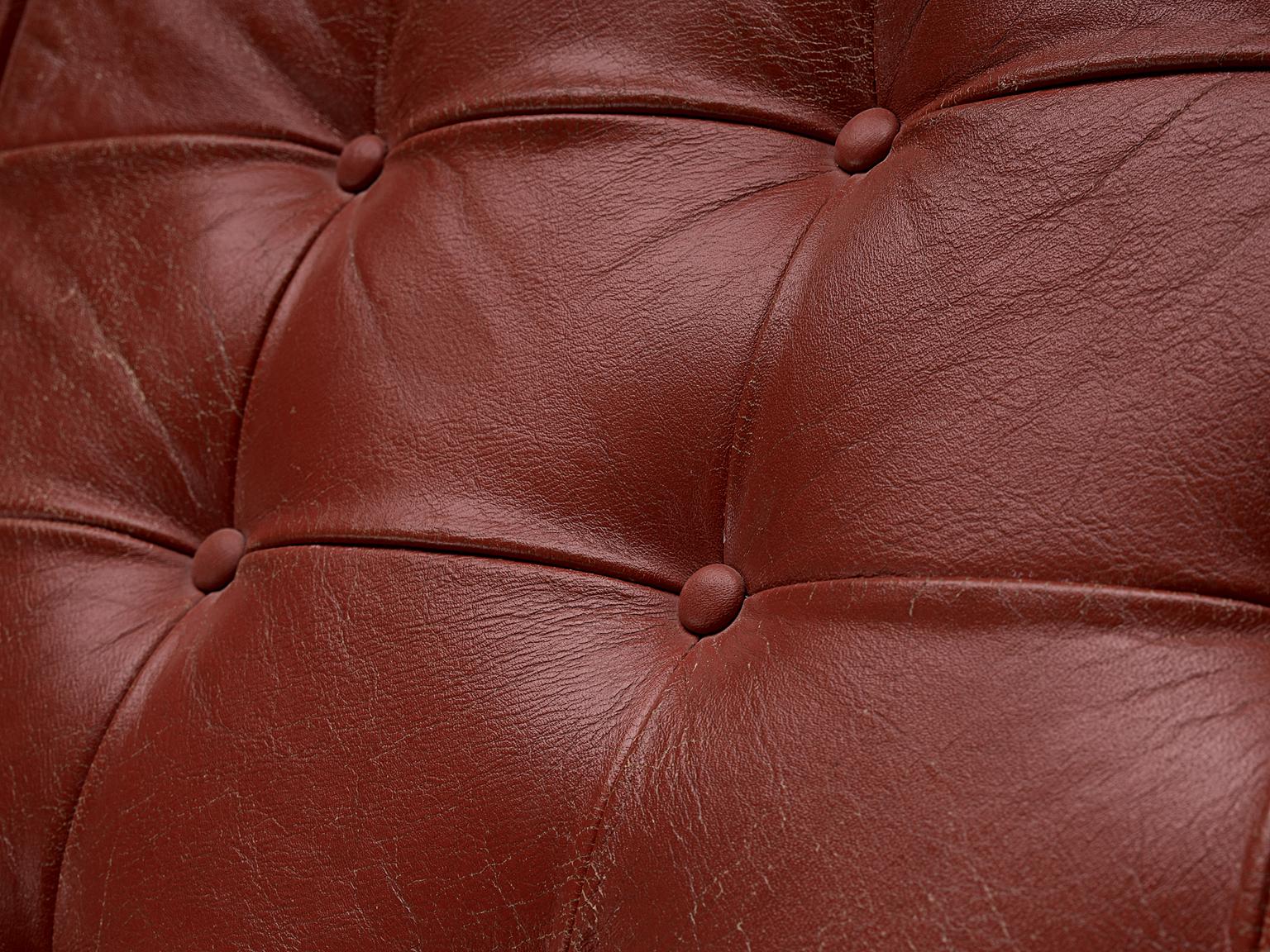 Ole Gjerløv-Knudsen for France & Søn Living Room Set in Red Leather 2