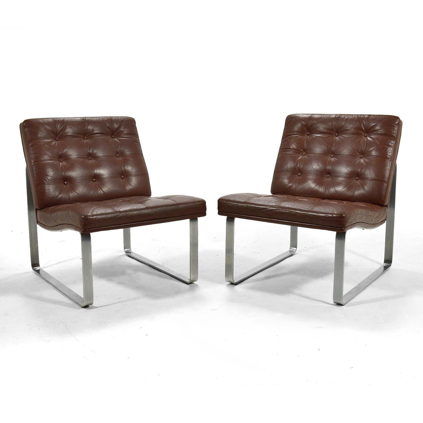 Danish Ole Gjerløv-Knudsen Moduline Lounge Chairs by France & Son For Sale