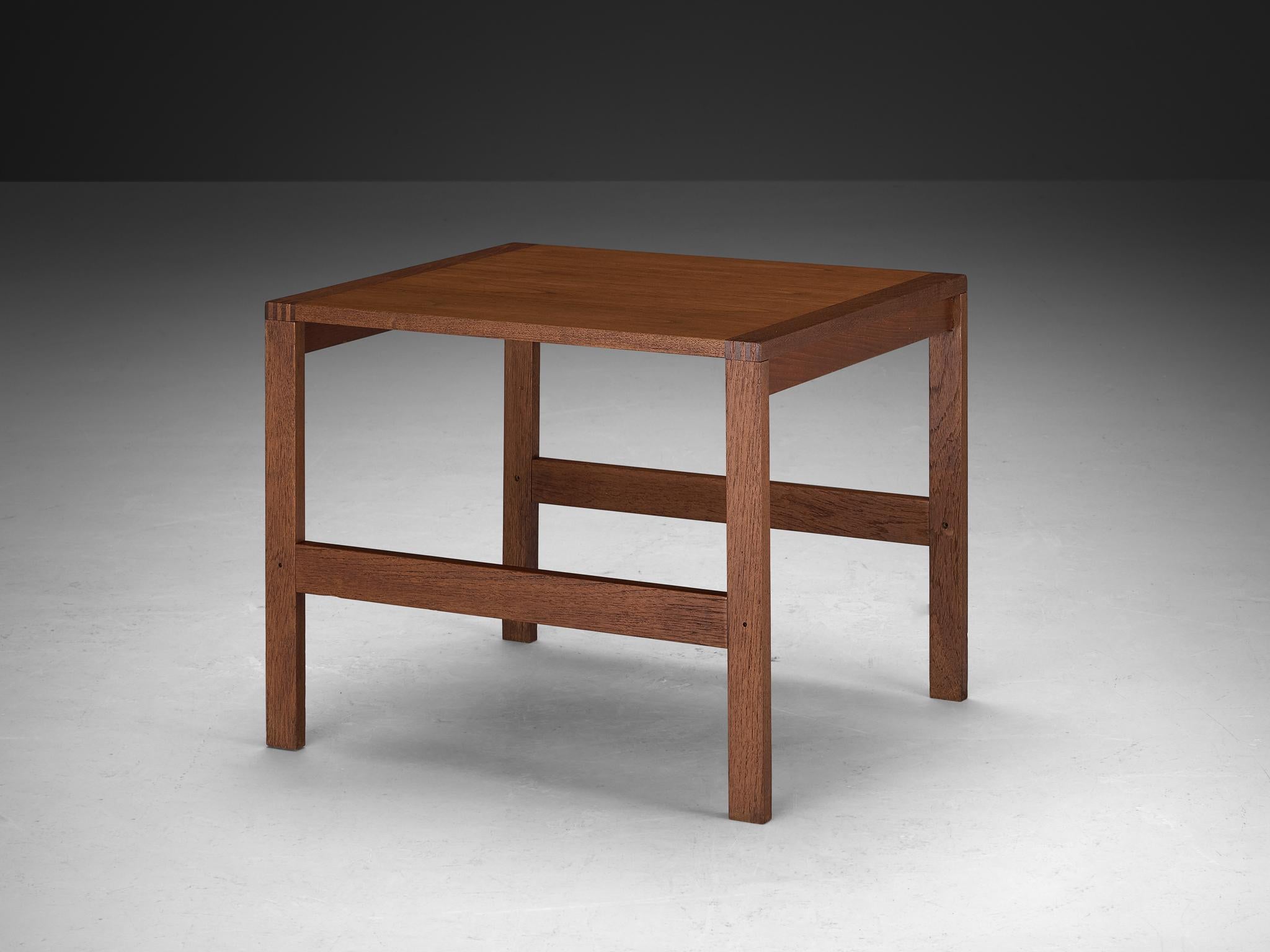 Ole Gjerløv-Knudsen & Torben Lind for France & Søn, side table, teak, Denmark, 1960s

The side table contains a strong and sturdy construction crafted from teak, characterized by its sharp, clear lines evident along the edges of the top and on the