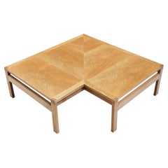Ole Gjerløv-Knudsen & Torben Lind for France & Son Corner Coffee Table in Oak
