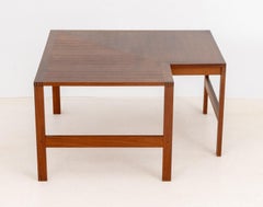 Ole Knudsen and Torben Lind for France & Son Walnut Corner Table