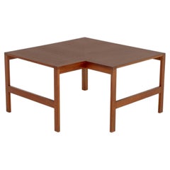 Ole Knudsen and Torben Lind for France & Son Walnut Corner Table