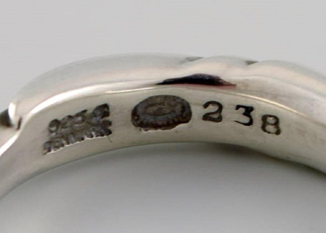 Ole Kortzau for Georg Jensen. Ring in sterling silver.  For Sale 1
