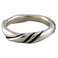 Retro Ole Kortzau for Georg Jensen, Ring in Sterling Silver, Late 20th C