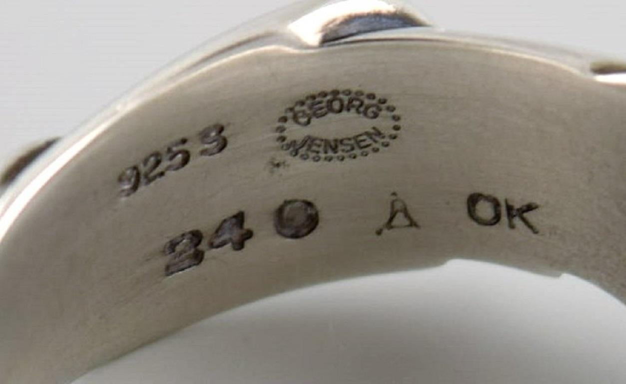 Modern Ole Kortzau for Georg Jensen, Ring in Sterling Silver, Model 240