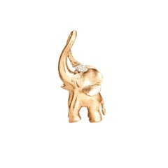 OLE LYNGAARD large Elephant in 18 karat gold on cord