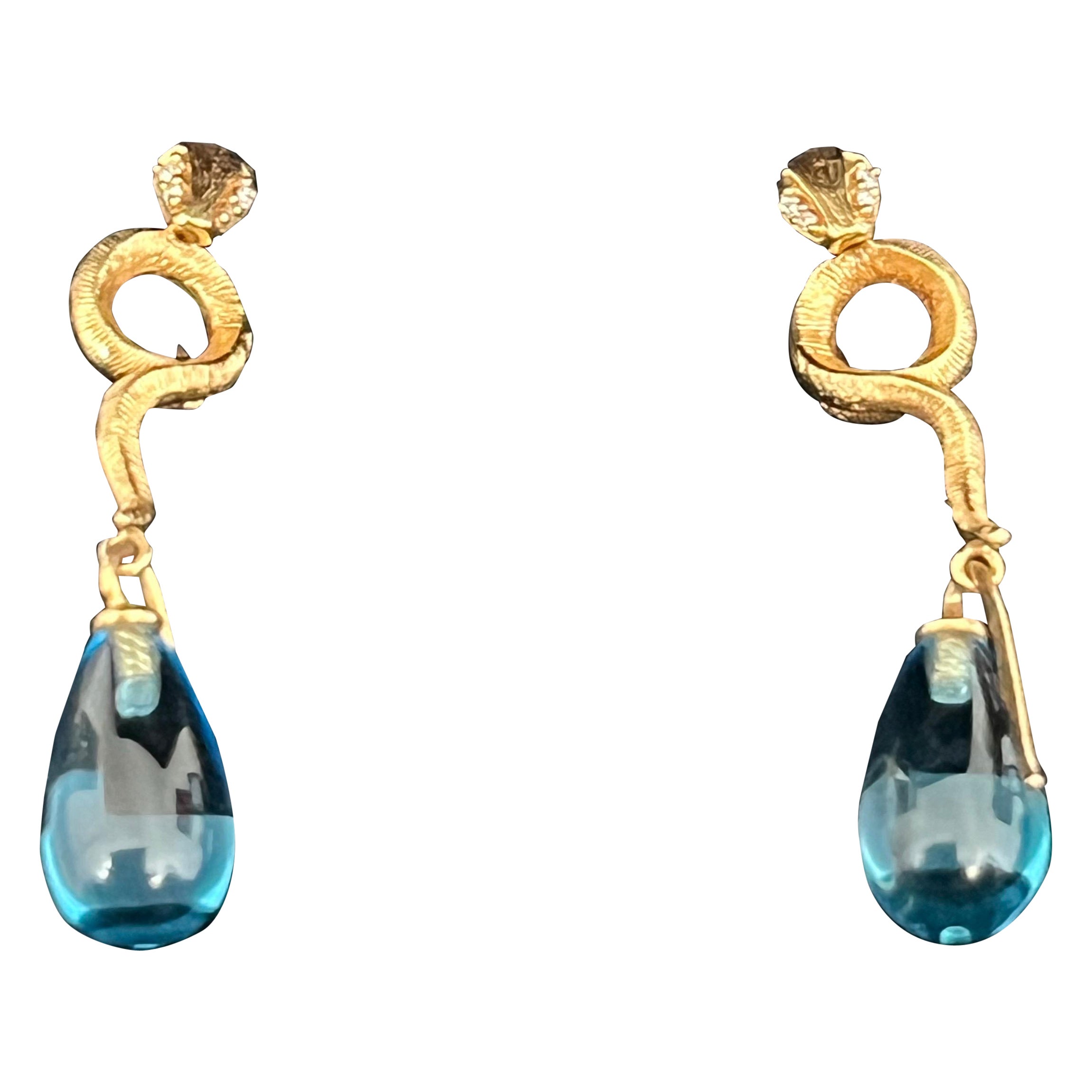 Ole Lynggaard diamond earrings snakes