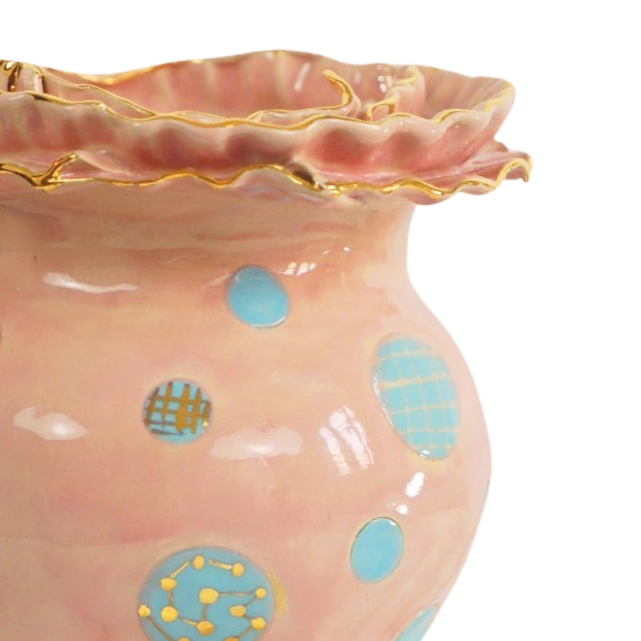 Stoneware OLÉ Vase No 1 by Artist- Designer Hania Jneid For Sale