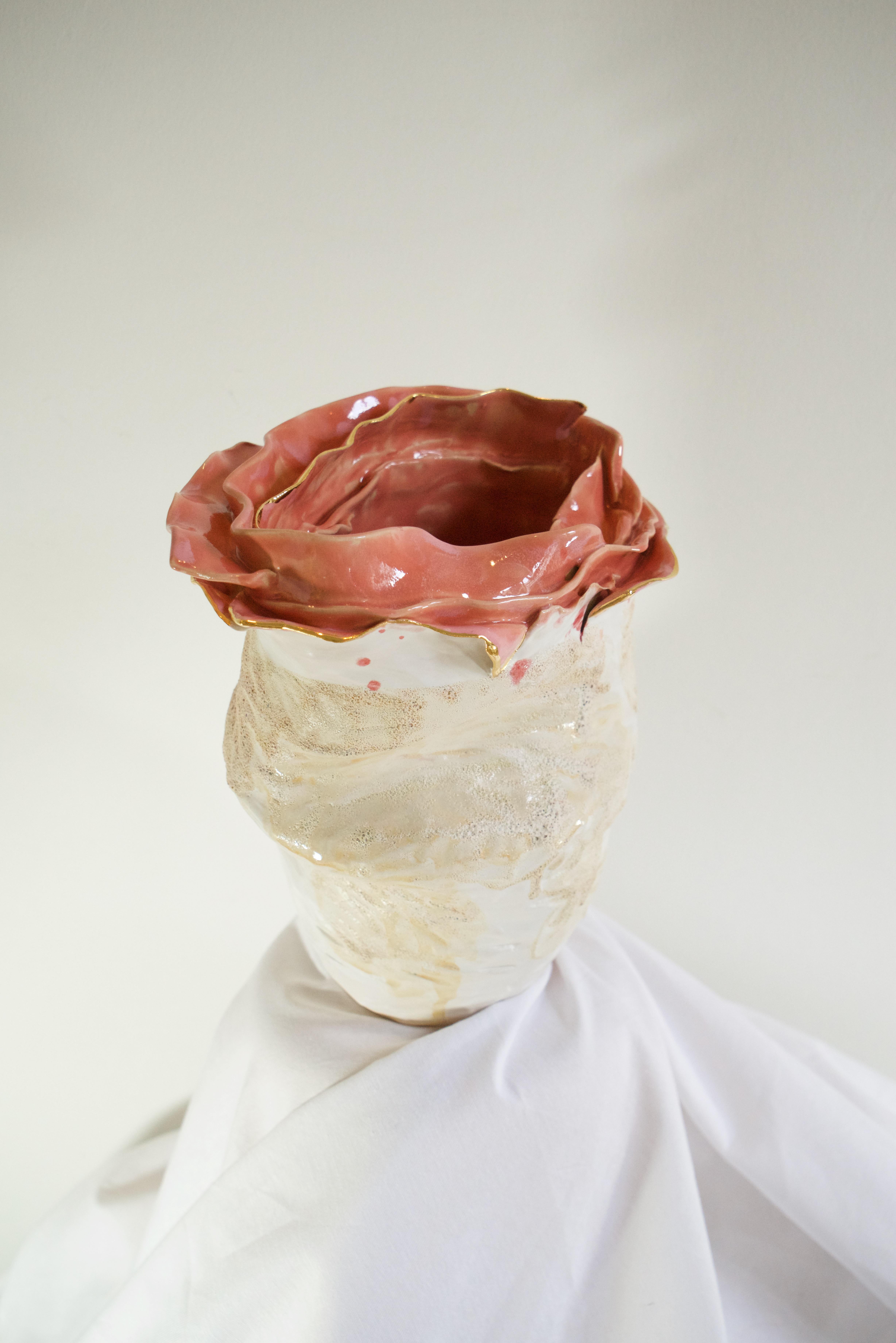 Hand-Crafted Olé Vase No 11 by artist - designer Hania Jneid For Sale