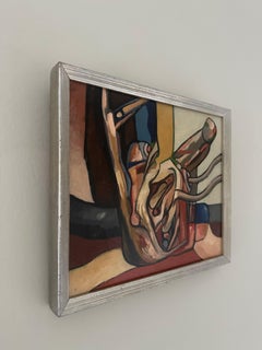 1968 Composizione astratta figurativa "Crescita" di Ole Vincent Larsen