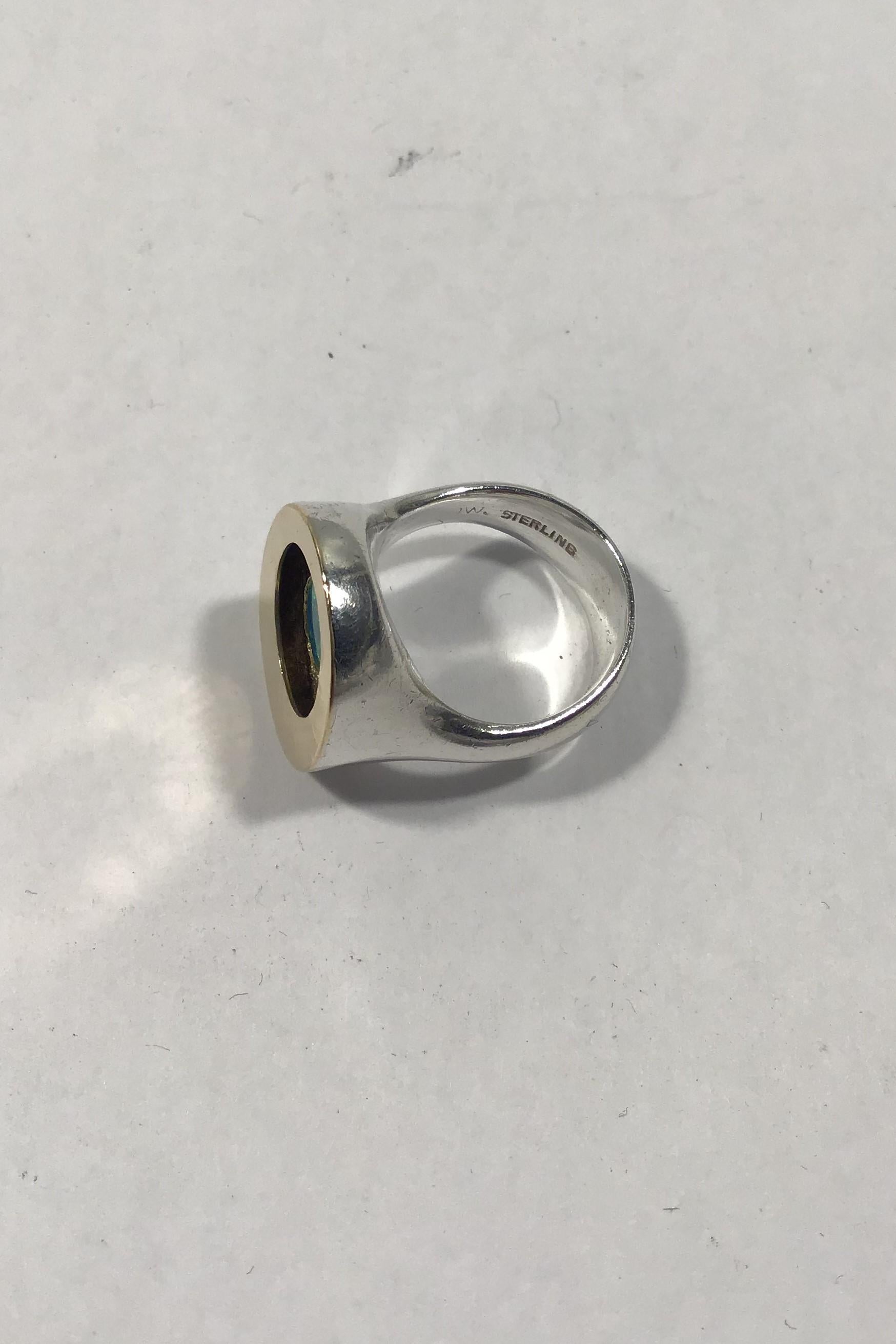 Modern Ole Waldemar Jacobsen Sterling Silver Ring