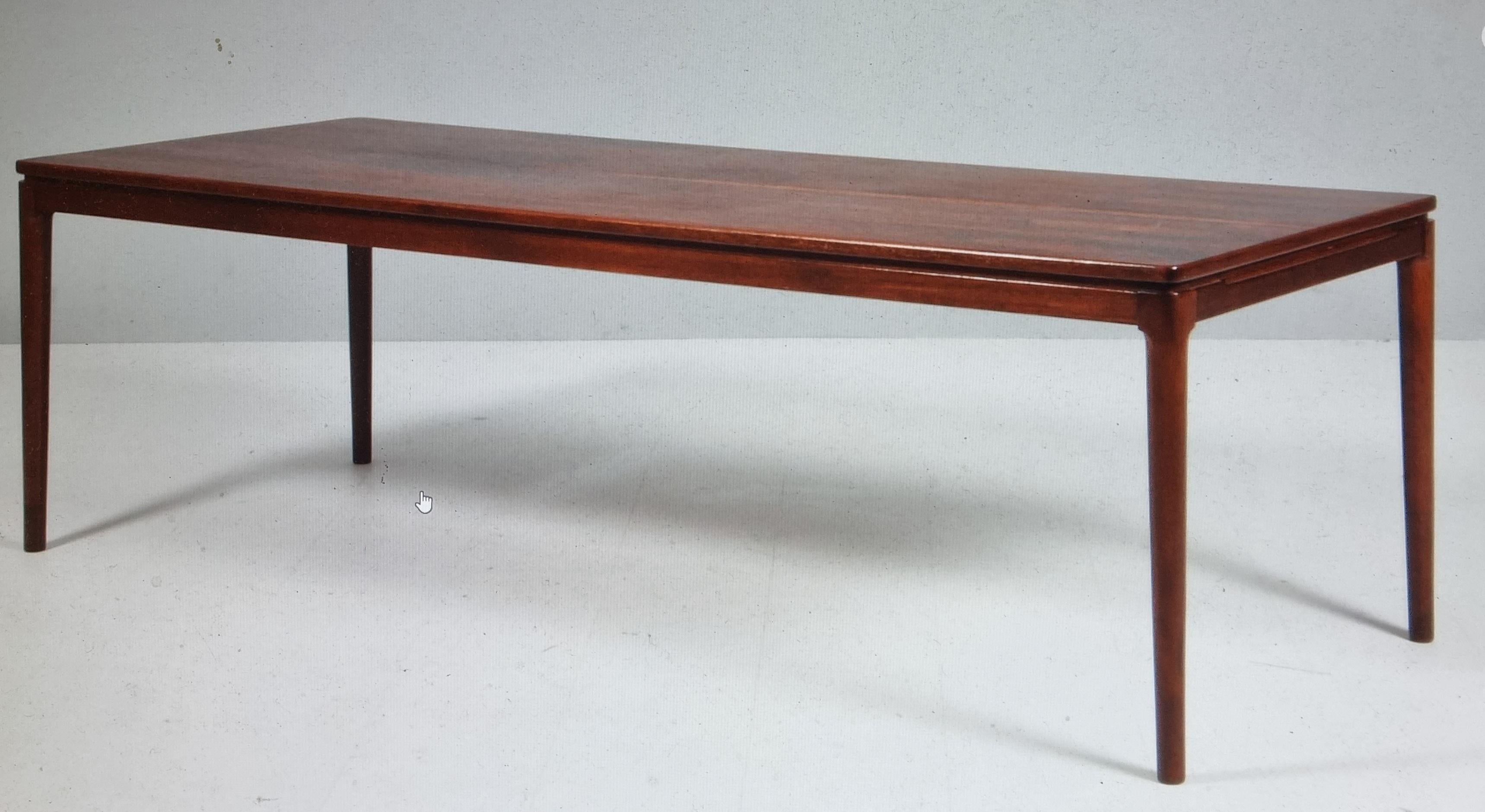 20th Century Ole Wancher  palisander coffee table  60ies  Denmark For Sale