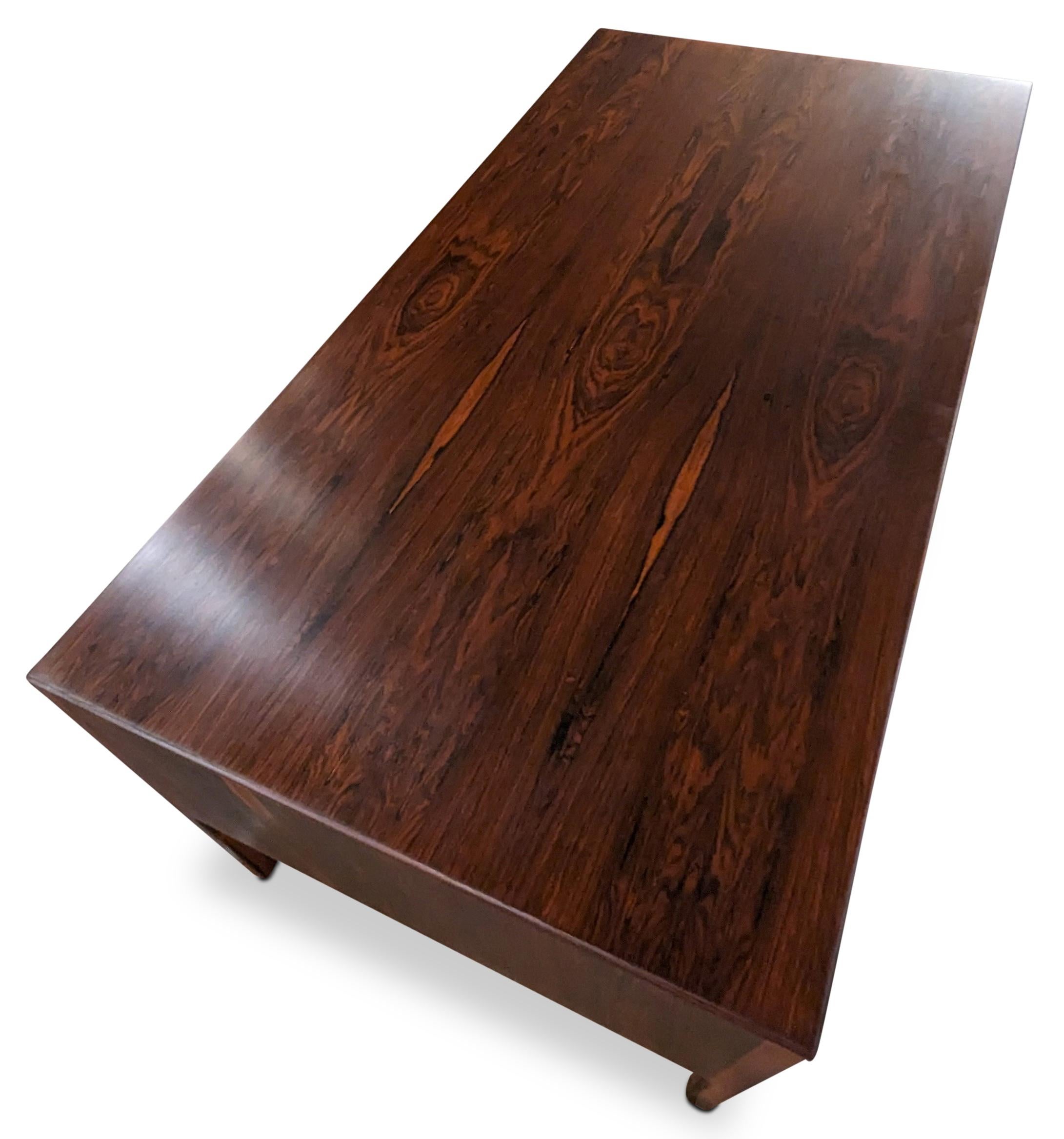 Ole Wancher Rosewood Desk - 0823177 Vintage Danish Mid Century For Sale 5