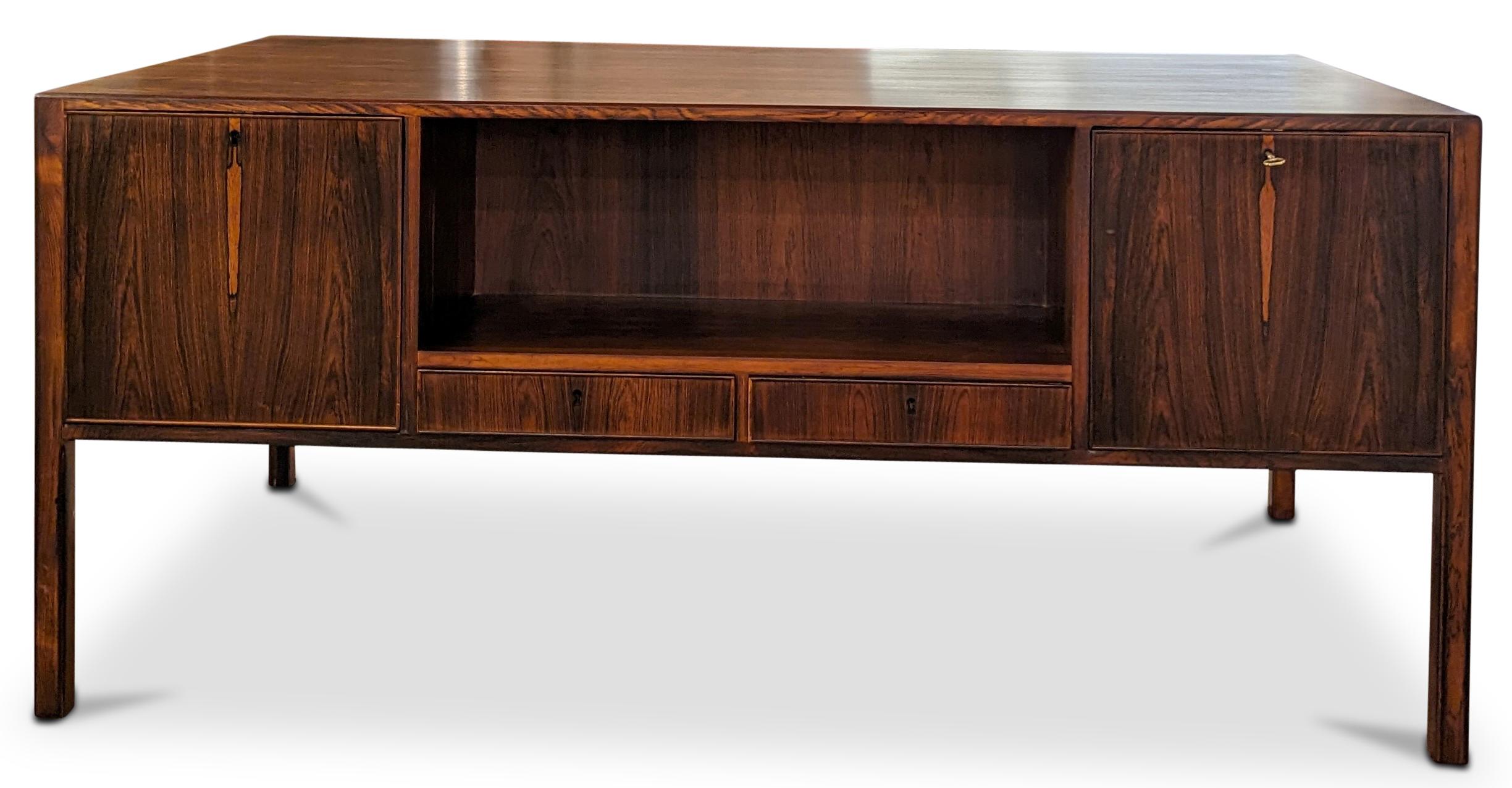 Ole Wancher Rosewood Desk - 0823177 Vintage Danish Mid Century For Sale 8