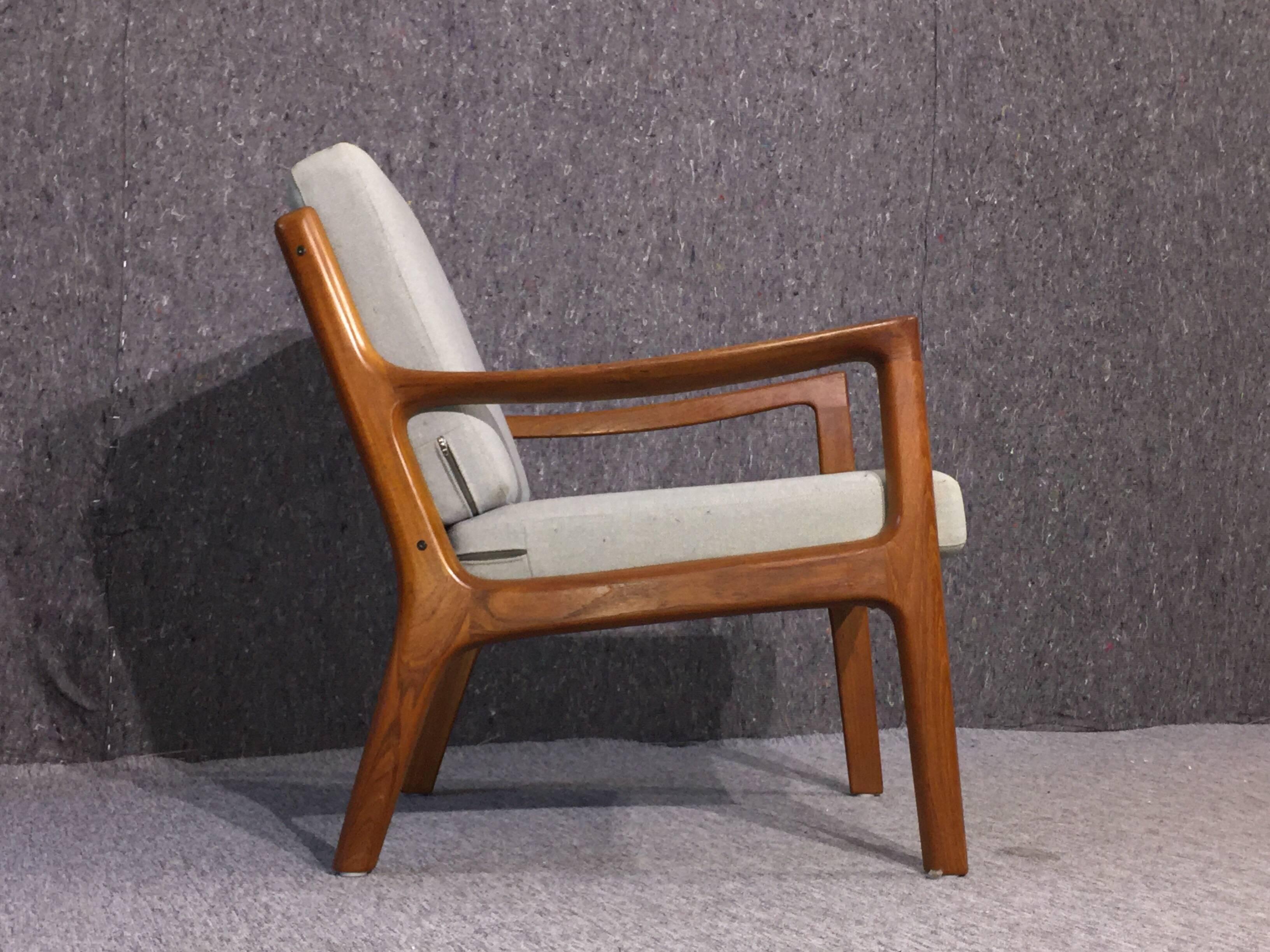 Danish Ole Wancher Senator Teak Loungechair for Cado 1951, Mid-Century Modern For Sale