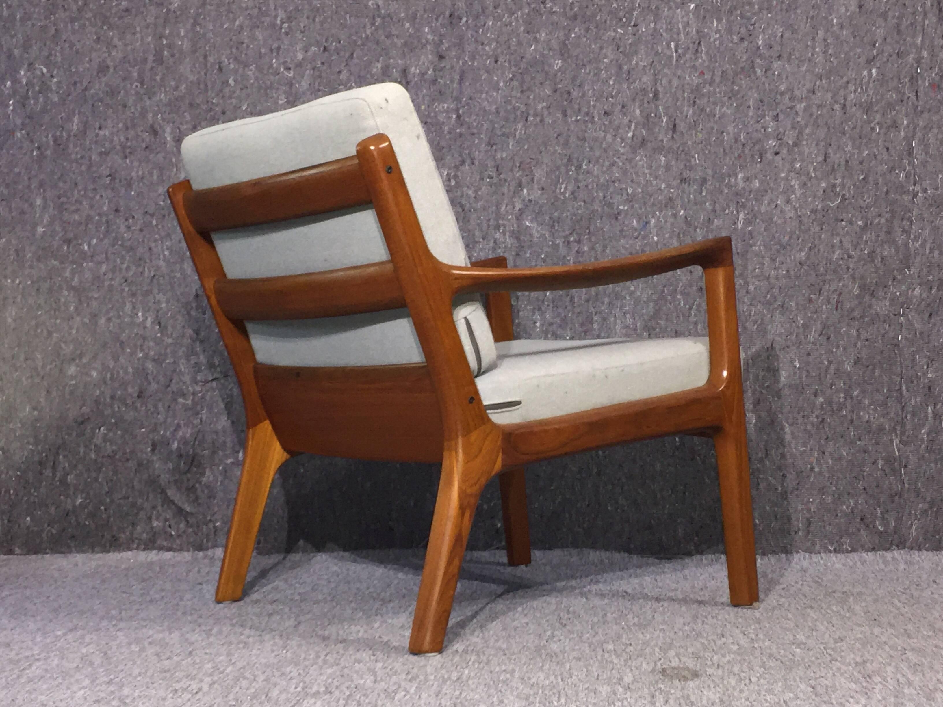 Ole Wancher Senator Teak Loungechair for Cado 1951, Mid-Century Modern In Good Condition For Sale In Odense, DK