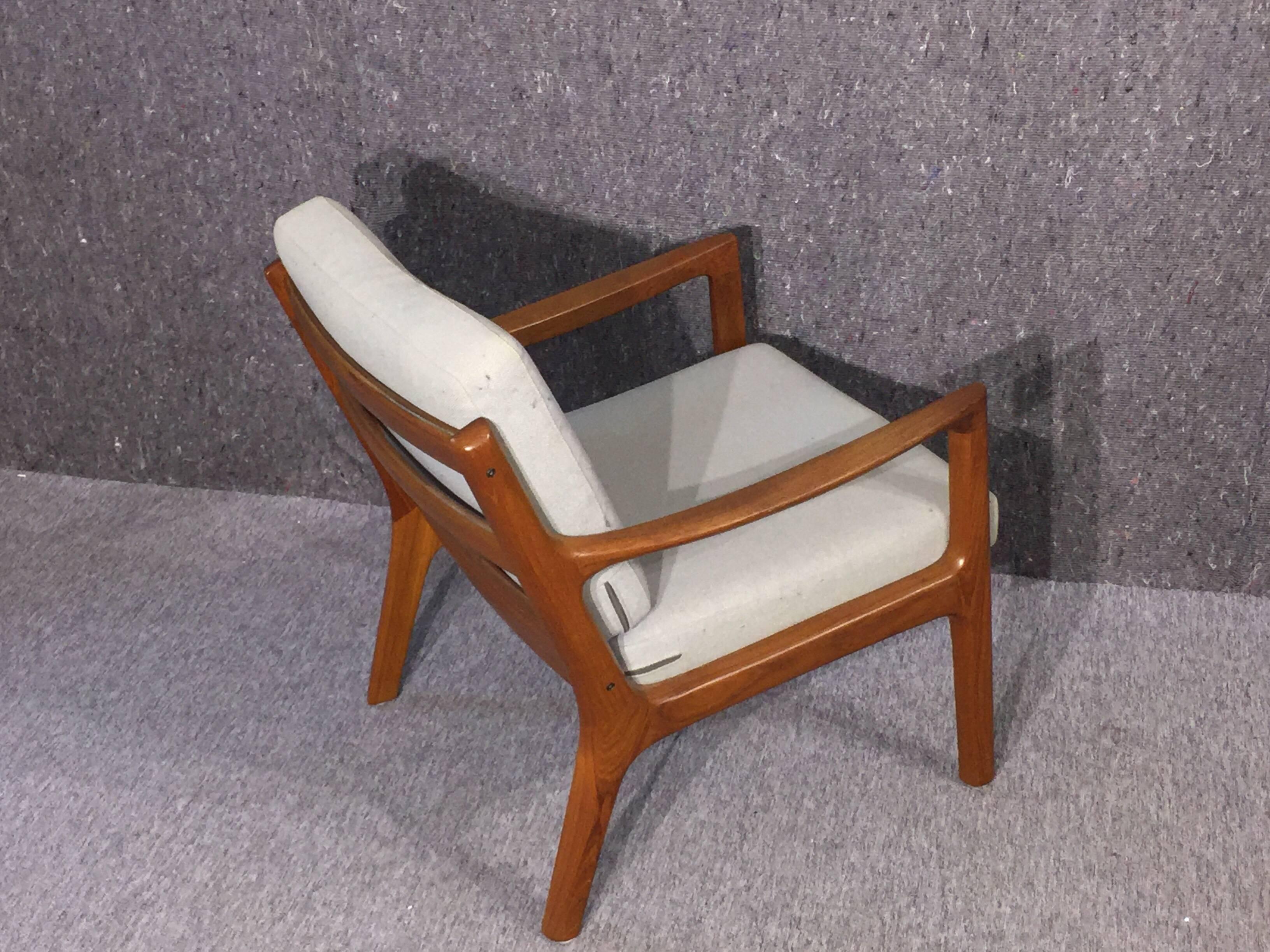 Mid-20th Century Ole Wancher Senator Teak Loungechair for Cado 1951, Mid-Century Modern For Sale