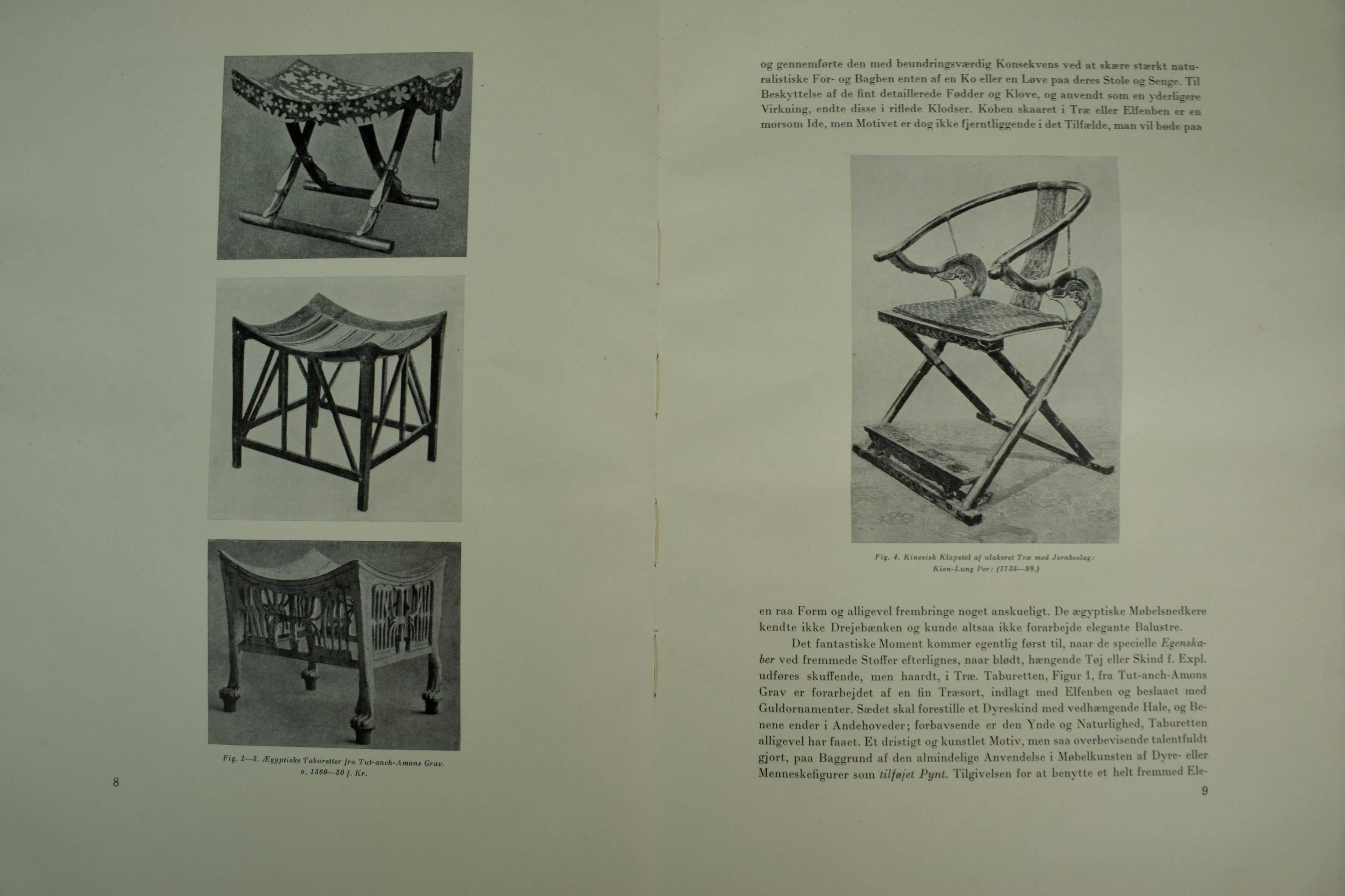 Ole Wanscher, Early Publication, the Art of Furniture, 1928, Special Edition In Fair Condition For Sale In Denmark, DK