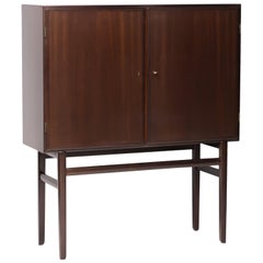 Ole Wanscher 1950s Danish Mahogany Bar Cabinet