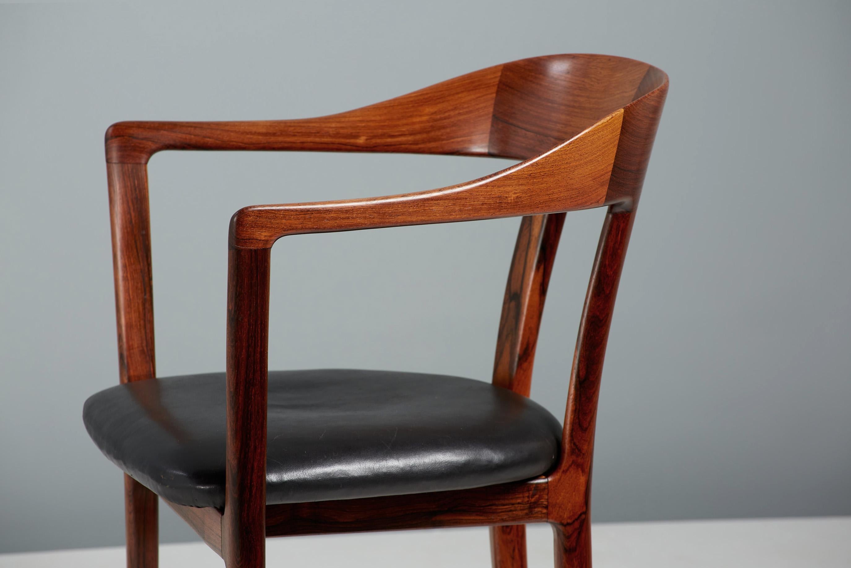 Ole Wanscher 1958 Princess Rosewood Armchair In Good Condition For Sale In London, GB