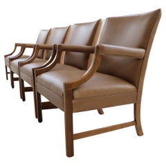 Ole Wanscher four Easy Chairs Produced by A.J. Iversen 1950's